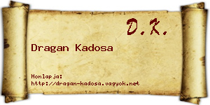 Dragan Kadosa névjegykártya